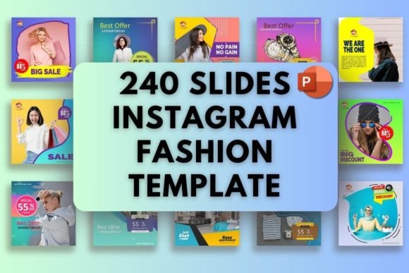 240 Editable Instagram Fashion Templates: Your Style Toolkit