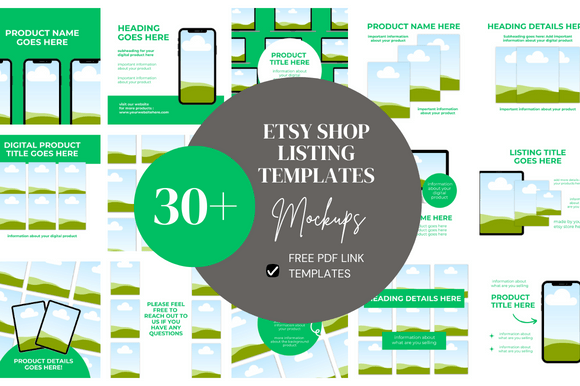 30+ Etsy Digital Shop Templates +Link: A Designer’s Honest Review