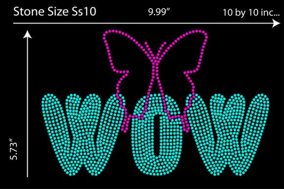 Butterfly Rhinestone Templates Design: A Sparkle for Every Project