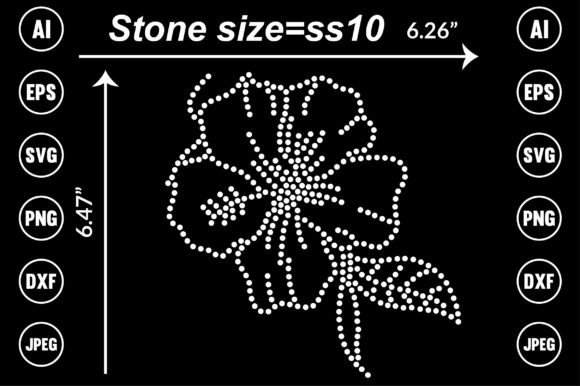 Flower Rhinestone Templates Design: A Crafty Asset