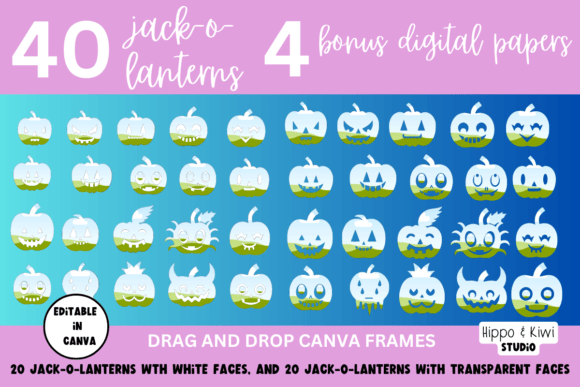 Jack-O-Lanterns Canva Frame Templates: A Creative Toolkit