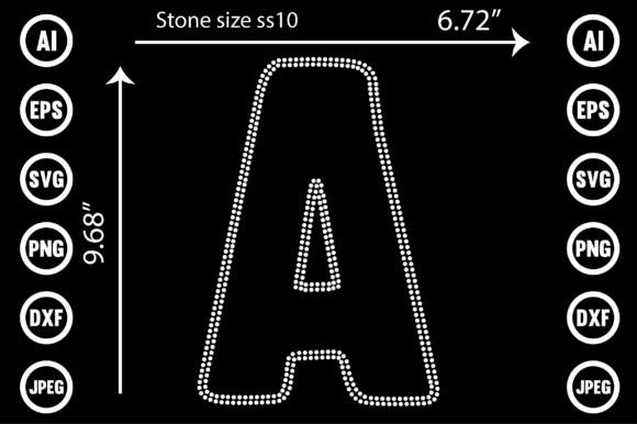 Latter Rhinestone Templates Design: Elevate Your Craft