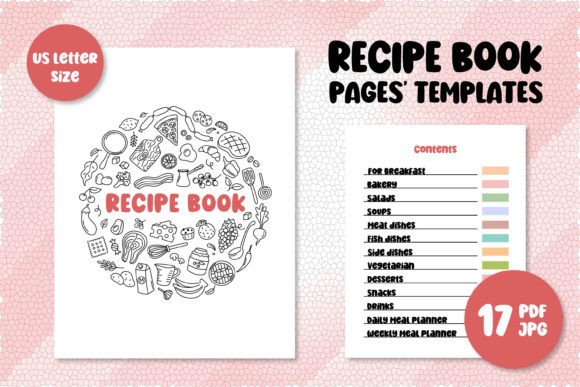 Recipe Book Templates | Cooking Planner for Organized Kitchens