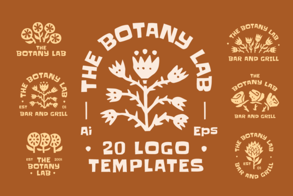 The Botany Lab Logo Templates: A Natural Approach to Brand Identity