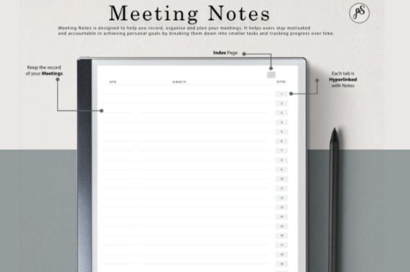 Transform Your Meetings: Remarkable 2 Meeting Notes Templates