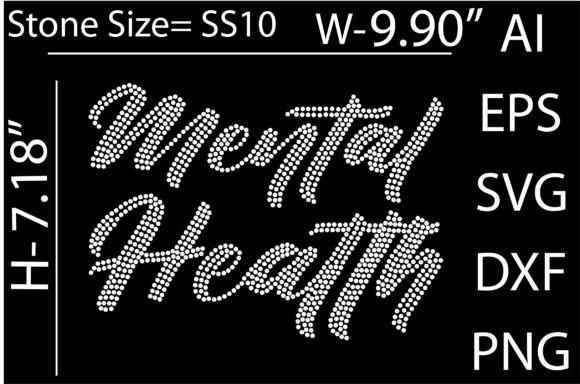 Visualize Resilience: Mental Health Rhinestone Templates