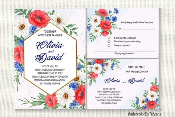 Watercolor Wildflower Frames: Elevate Your Invitations