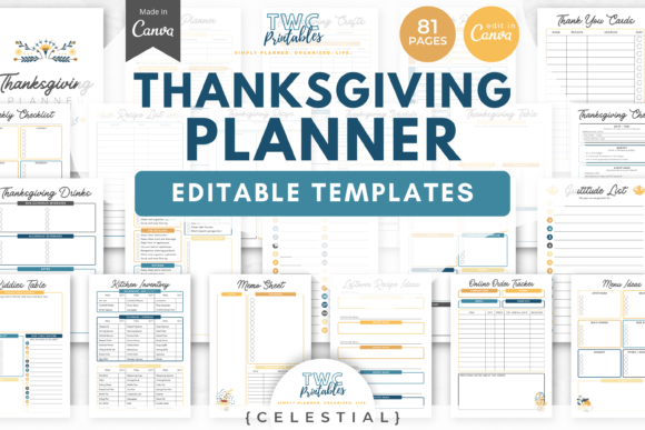 Your Ultimate Thanksgiving Planner Canva Templates 5
